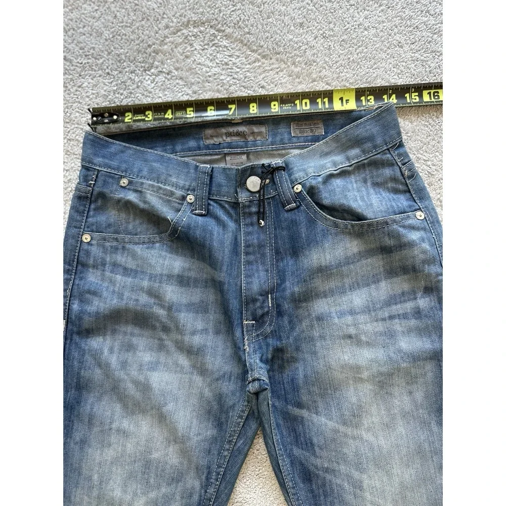NWT PD&C PAPER DENIM CLOTH FADED BLUE 28X30 SLUB DENIM‎ SLIM STRAIGHT JEANS MENS